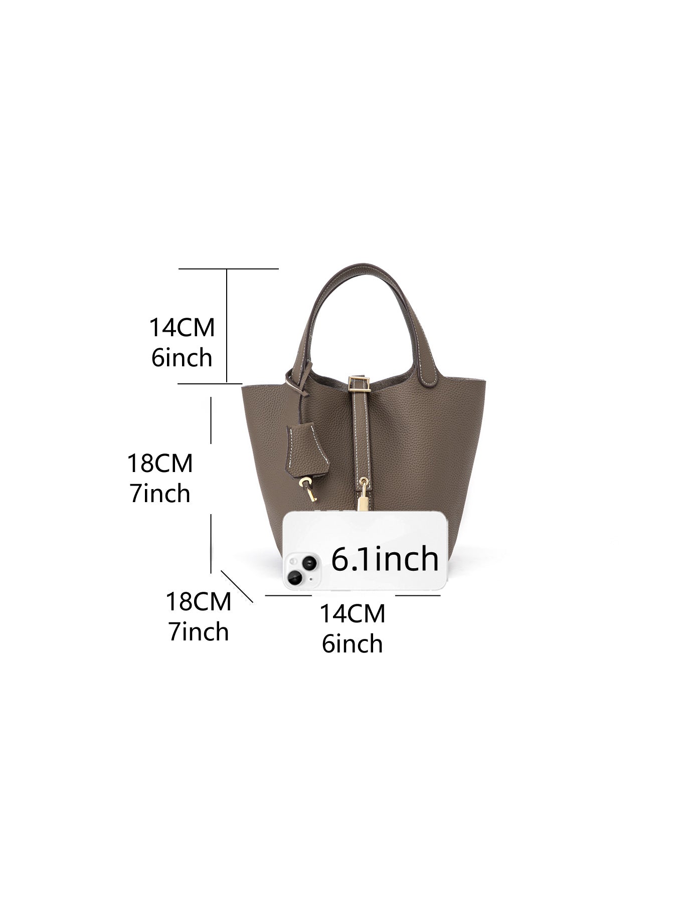 Cowhide Bucket Bag