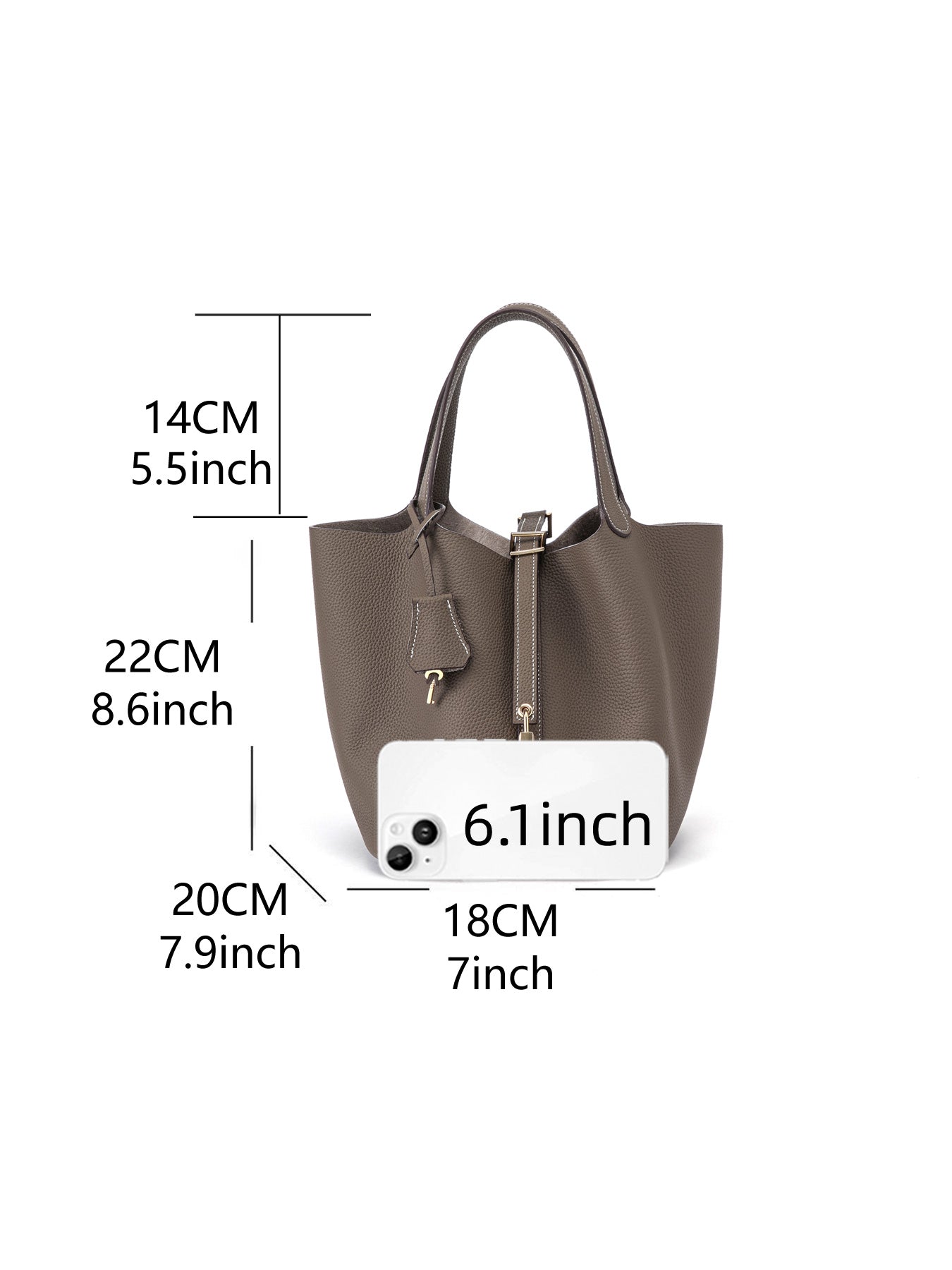 Cowhide Bucket Bag
