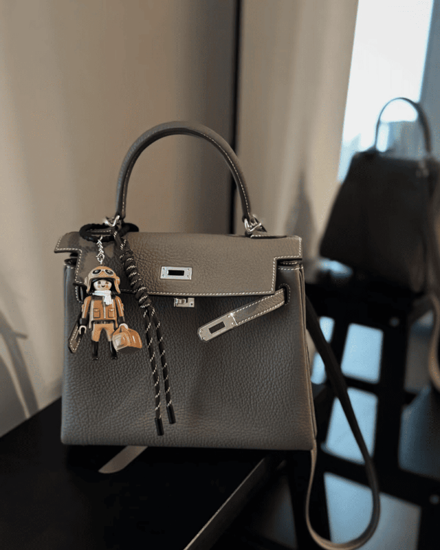 Florvane™ Genuine Leather Kelly Handbag