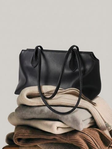 Florvane™ Milan Leather Shoulder Tote Bag