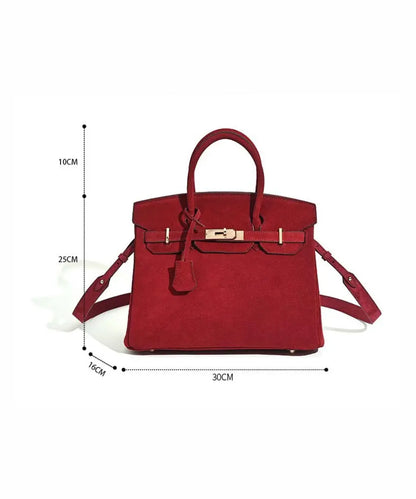 Florvane™ suede leather handbag