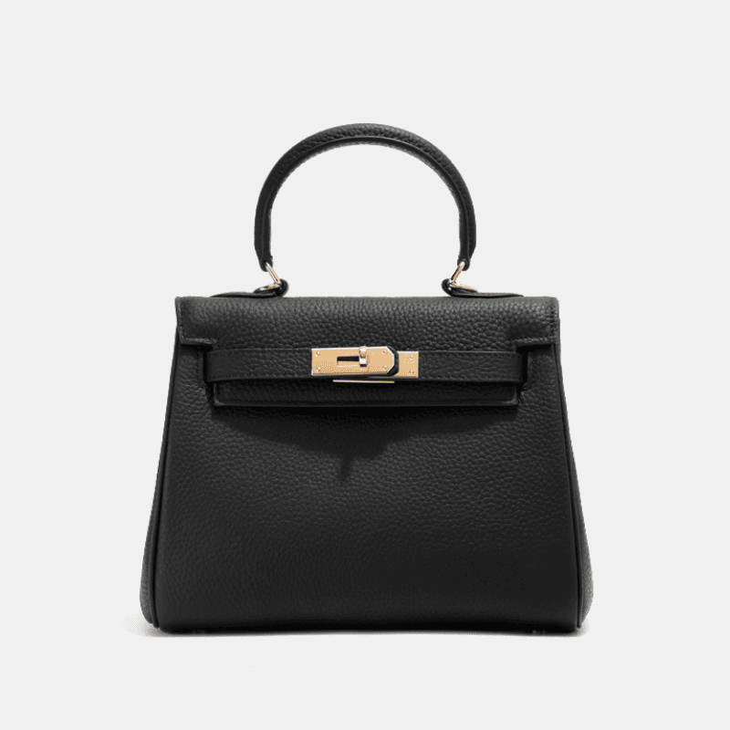 Florvane™ Genuine Leather Kelly Handbag