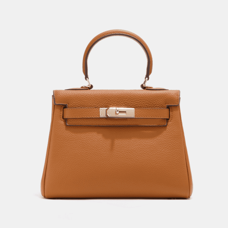 Florvane™ Genuine Leather Kelly Handbag