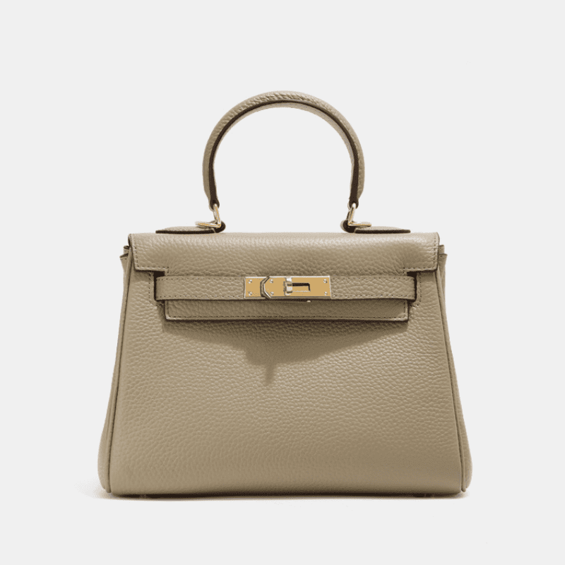 Florvane™ Genuine Leather Kelly Handbag
