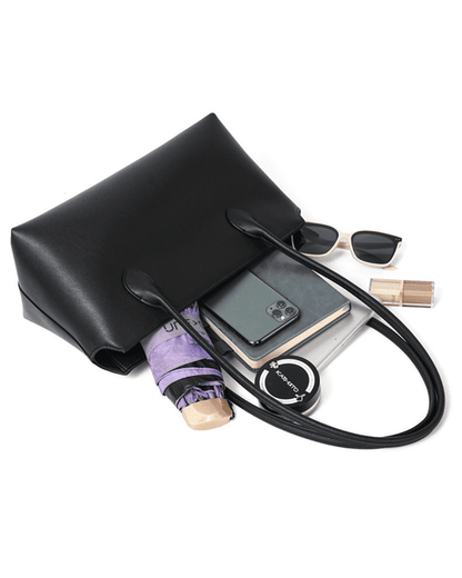 Florvane™ Milan Leather Shoulder Tote Bag