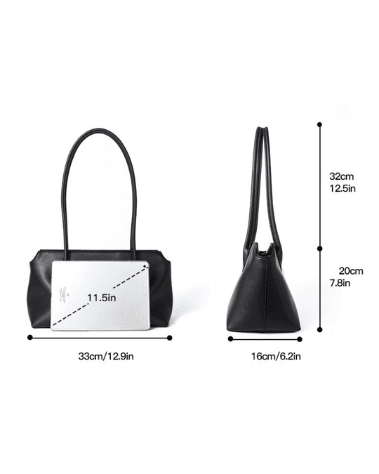 Florvane™ Milan Leather Shoulder Tote Bag