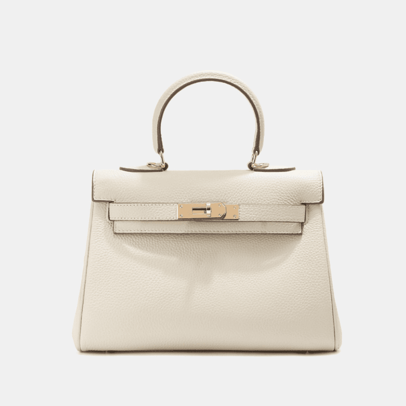 Florvane™ Genuine Leather Kelly Handbag