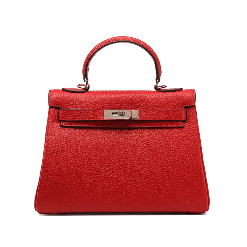 Florvane™ Genuine Leather Kelly Handbag