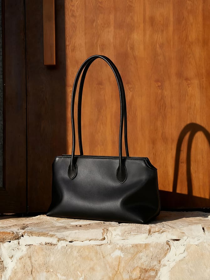 Florvane™ Milan Leather Shoulder Tote Bag
