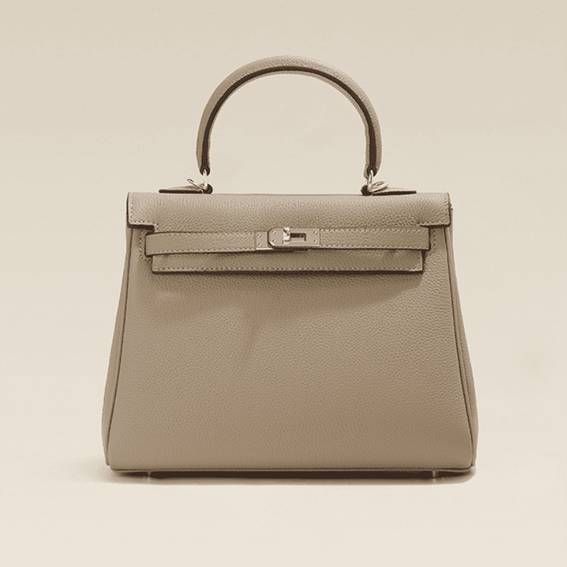 Florvane™ Genuine Leather Kelly Handbag