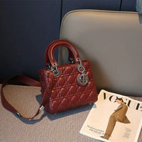 Burgundy ｜Silver hardware