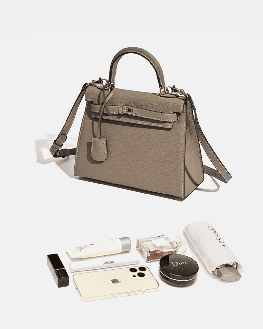 Florvane™ Palm Print Kelly Style Bag