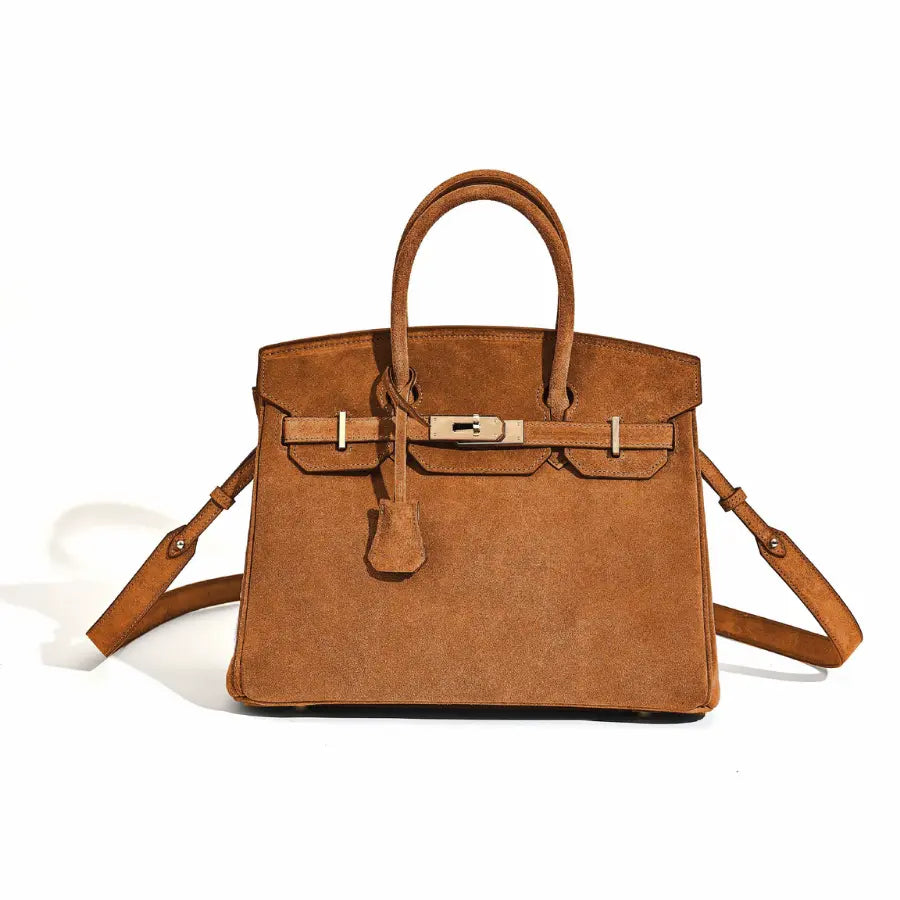 Florvane™ suede leather handbag