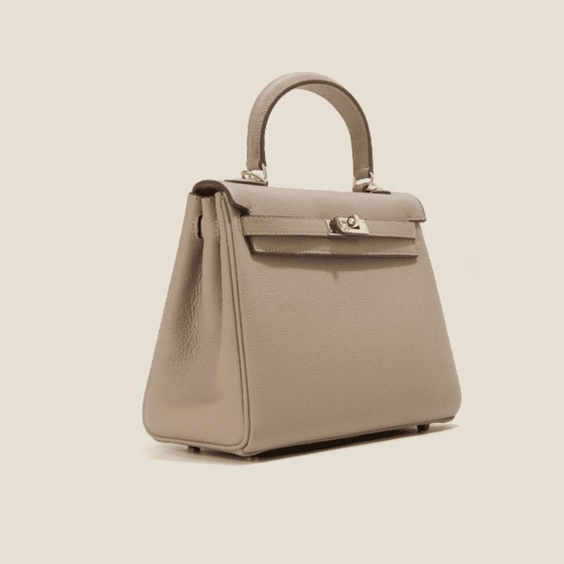 Florvane™ Genuine Leather Kelly Handbag