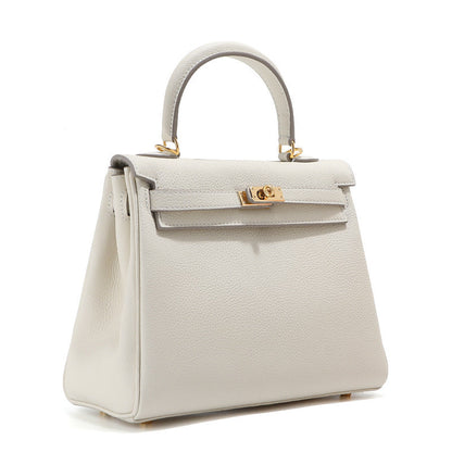 Florvane™ Genuine Leather Kelly Handbag