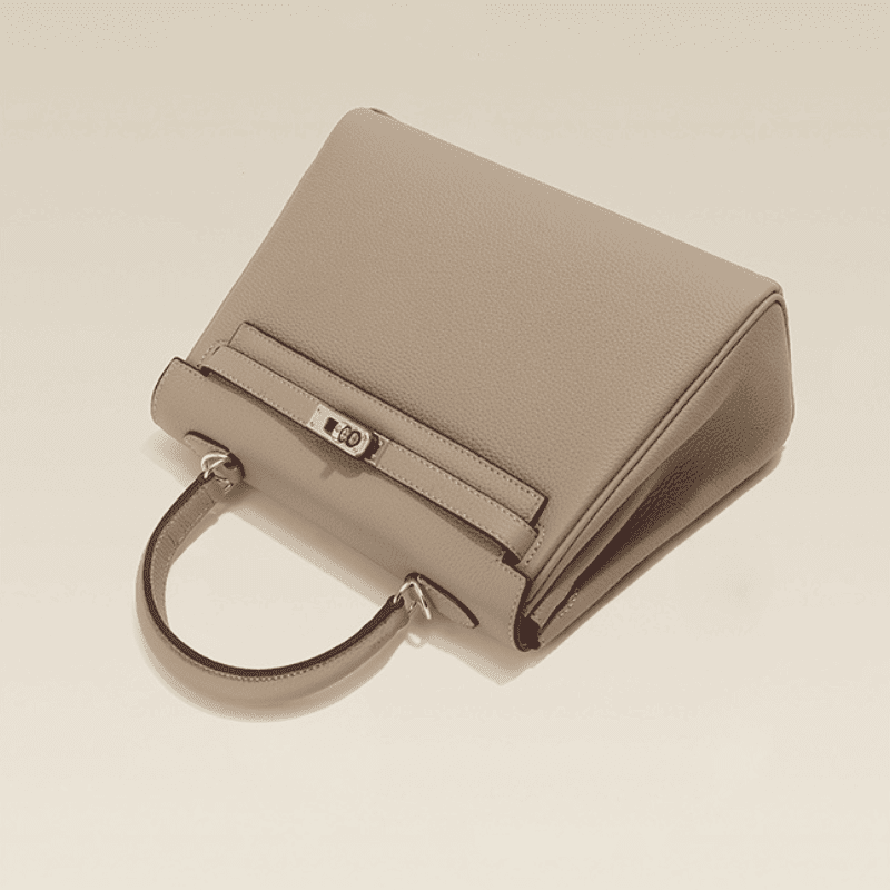 Florvane™ Genuine Leather Kelly Handbag