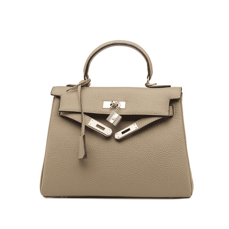 Florvane™ Genuine Leather Kelly Handbag
