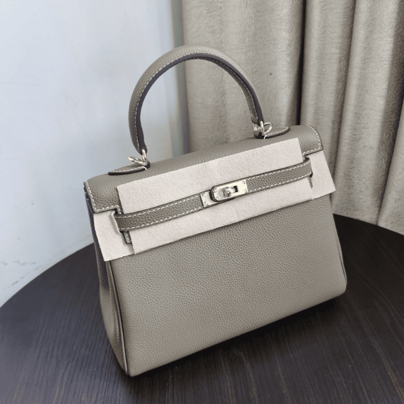 Florvane™ Genuine Leather Kelly Handbag