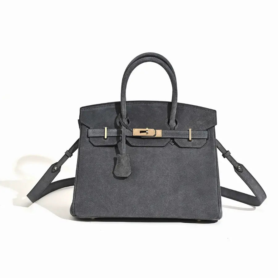 Florvane™ suede leather handbag