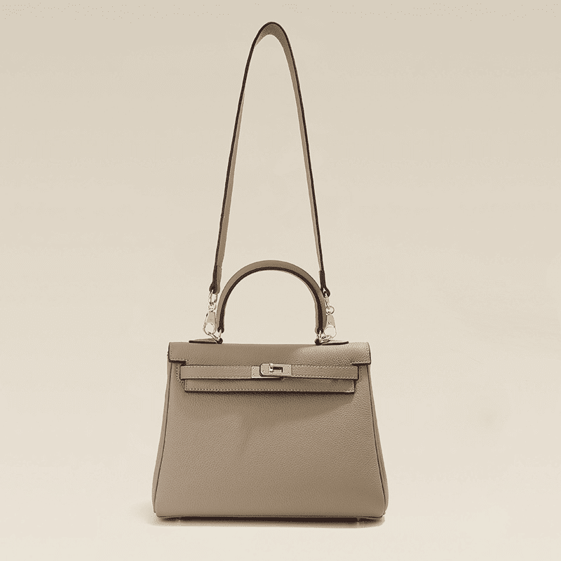 Florvane™ Genuine Leather Kelly Handbag