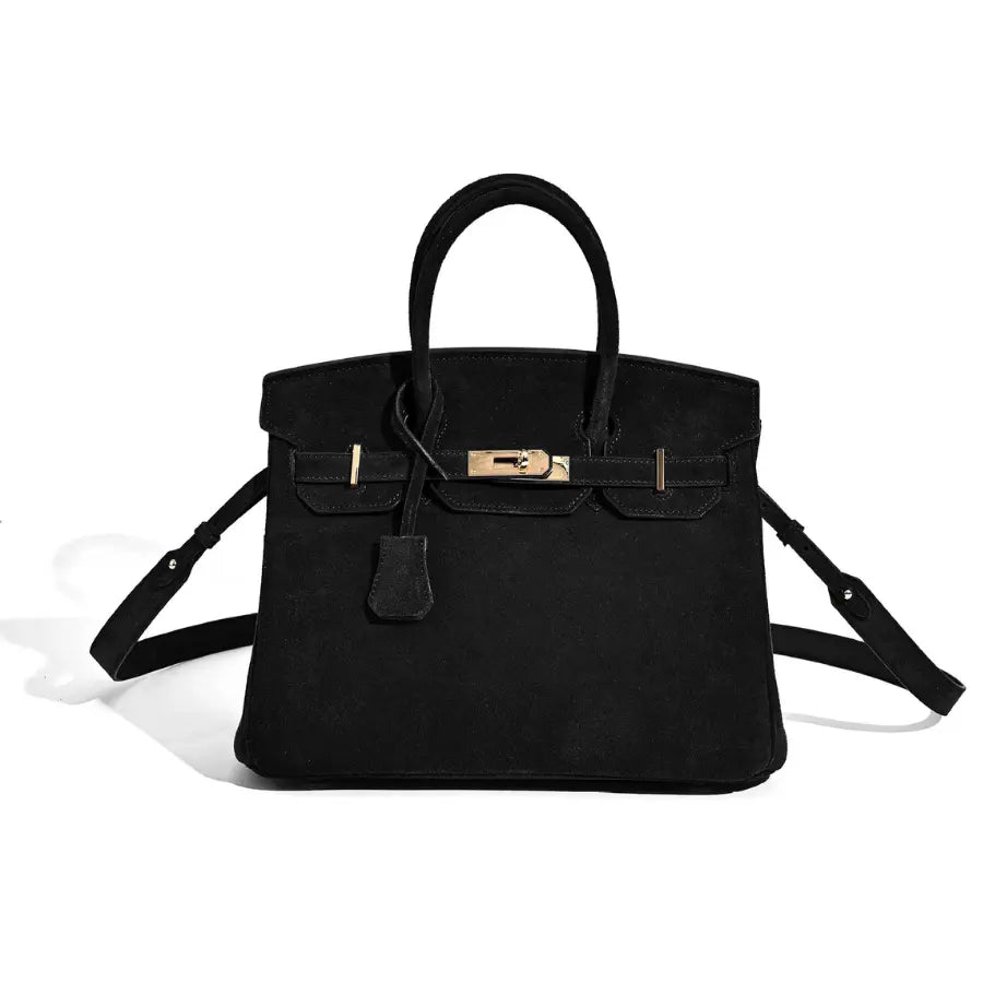 Florvane™ suede leather handbag