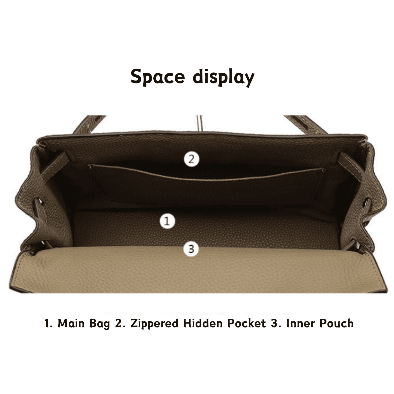 Florvane™ Genuine Leather Kelly Handbag