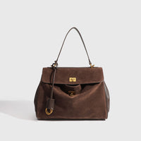 Coffee Suede Leather