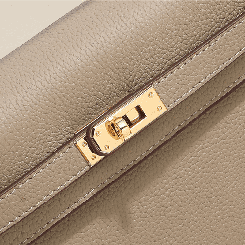 Florvane™ Genuine Leather Kelly Handbag