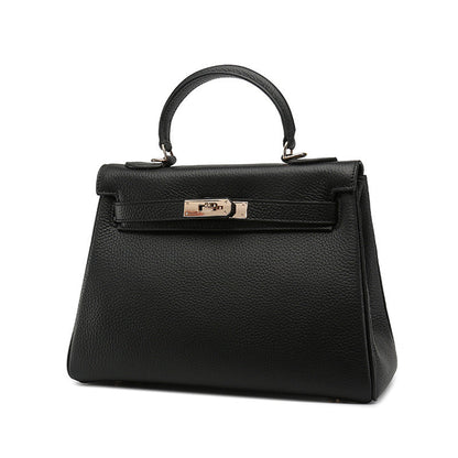 Florvane™ Genuine Leather Kelly Handbag