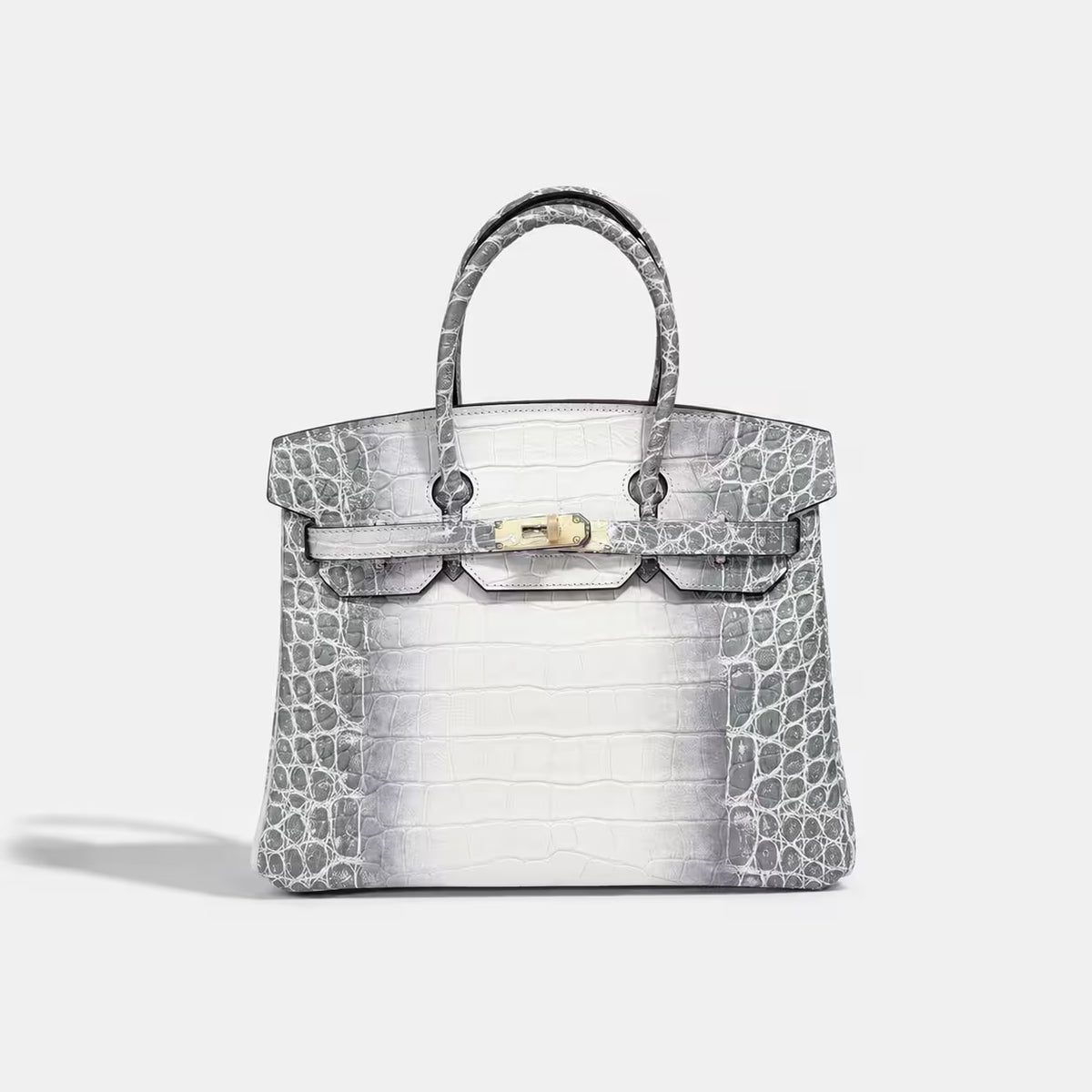Florvane™ Crocodile Pattern Cowhide Handbag