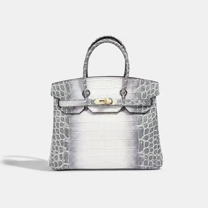 Florvane™ Crocodile Pattern Cowhide Handbag